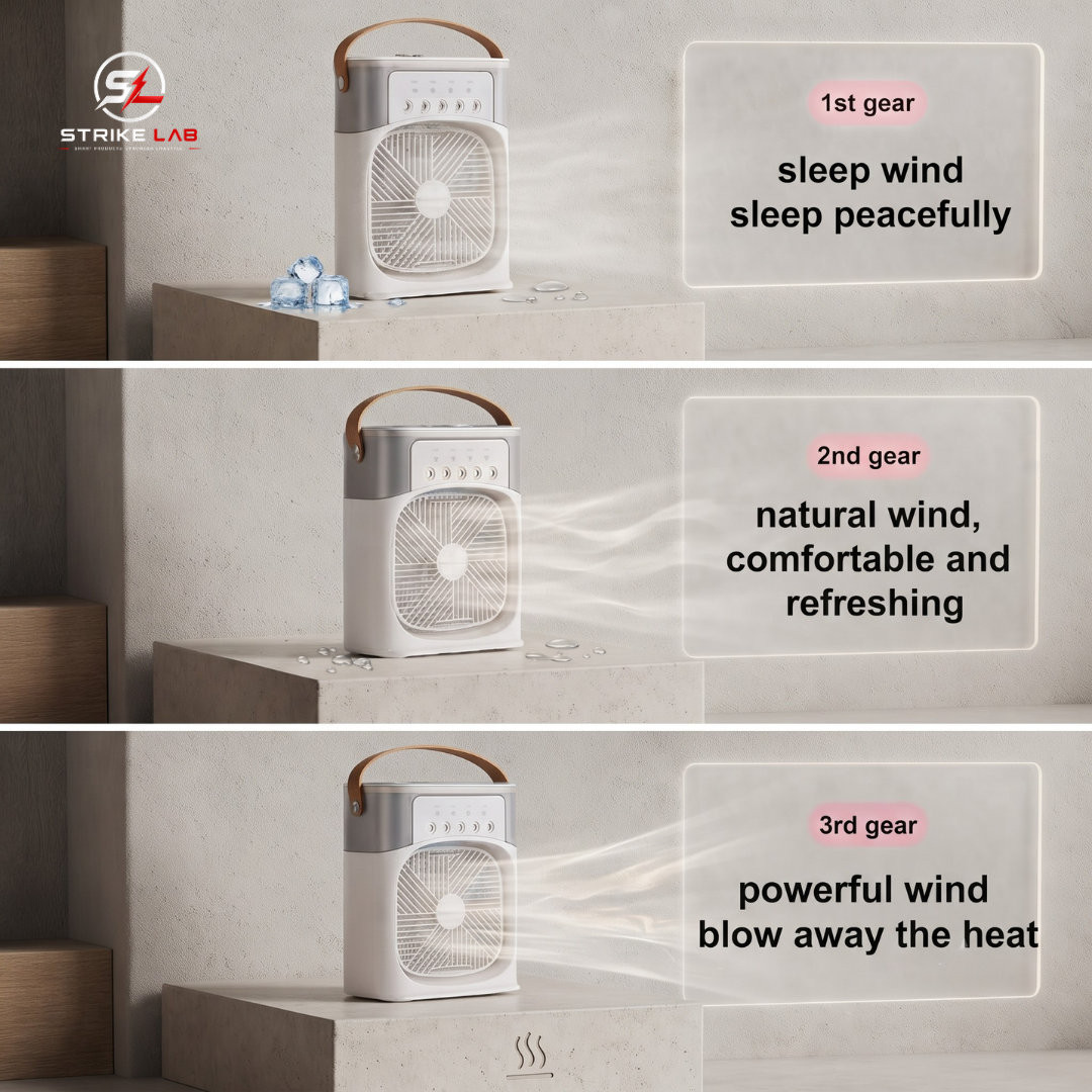 Portable Cooling Fan With Ice