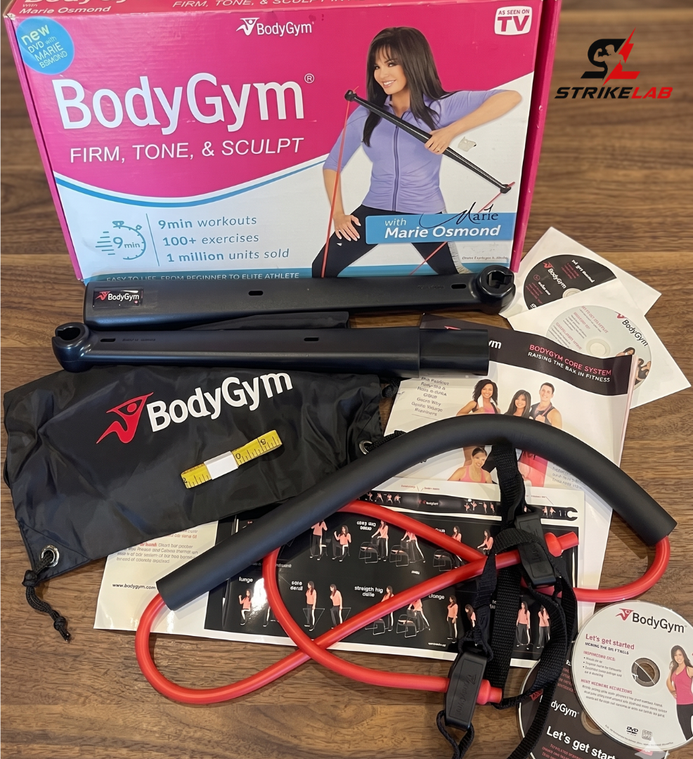 Body Gym Portable Resistance Band System | All-in-One Home Fitness & Toning Kit