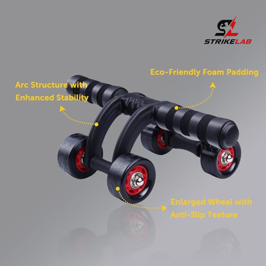 LORDEX Pro Dual-Wheel Ab Roller | Core Stability & Full-Body Strengthening Trainer