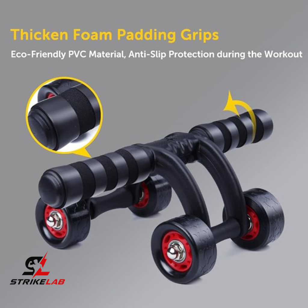 LORDEX Pro Dual-Wheel Ab Roller | Core Stability & Full-Body Strengthening Trainer