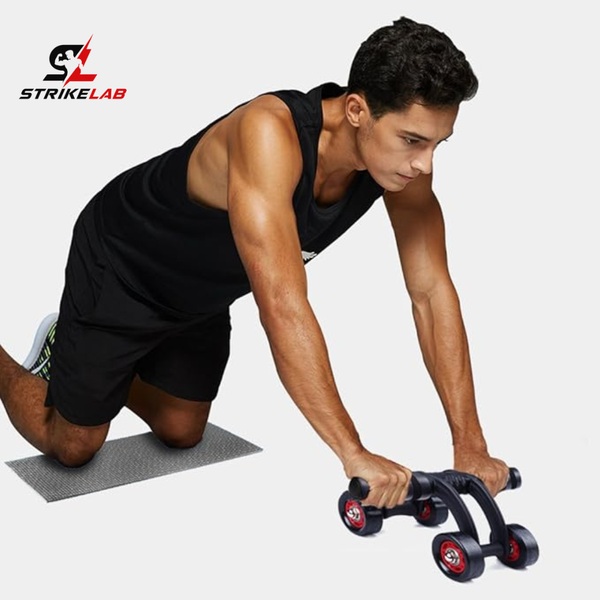 LORDEX Pro Dual-Wheel Ab Roller | Core Stability & Full-Body Strengthening Trainer