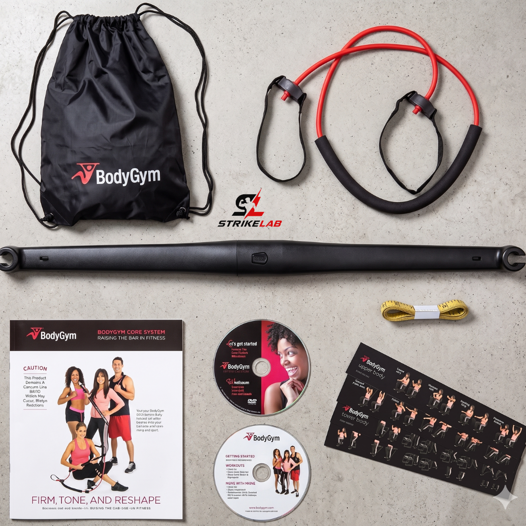 Body Gym Portable Resistance Band System | All-in-One Home Fitness & Toning Kit
