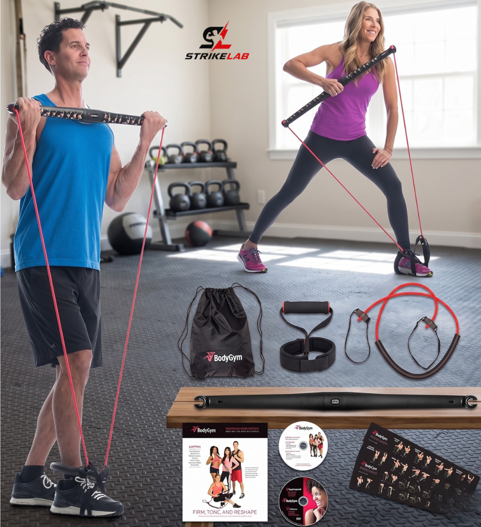 Body Gym Portable Resistance Band System | All-in-One Home Fitness & Toning Kit