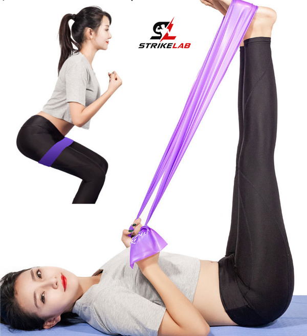 Premium Yoga & Pilates Resistance Band | Elastic Stretching & Strength Training Strap