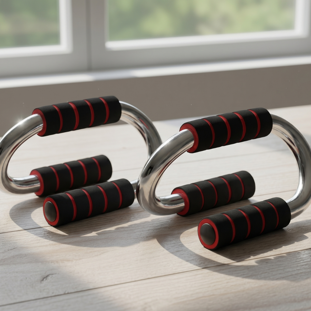 Marshal Fitness Pro Push-Up Bars | Ergonomic Grip & Wrist Support