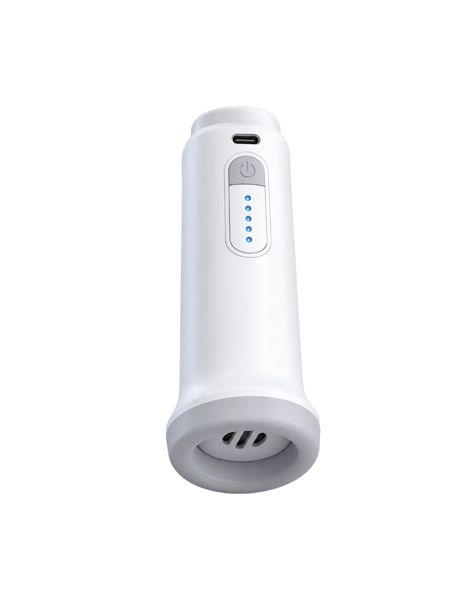 Portable cordless electric pump included in the packing kit